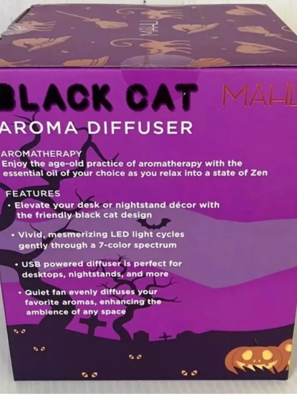 Mählí Black Cat Aroma Diffuser - Black